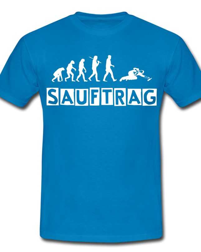 Das EvolutionSauftrag T-Shirt - Royalblau