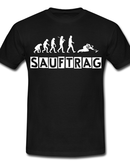 Das EvolutionSauftrag T-Shirt - Schwarz