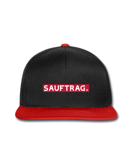 Sauftrag Snapback Cap - Schwarz/Rot