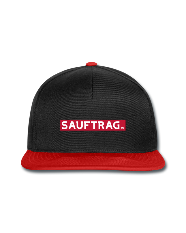 Sauftrag Snapback Cap - Schwarz/Rot