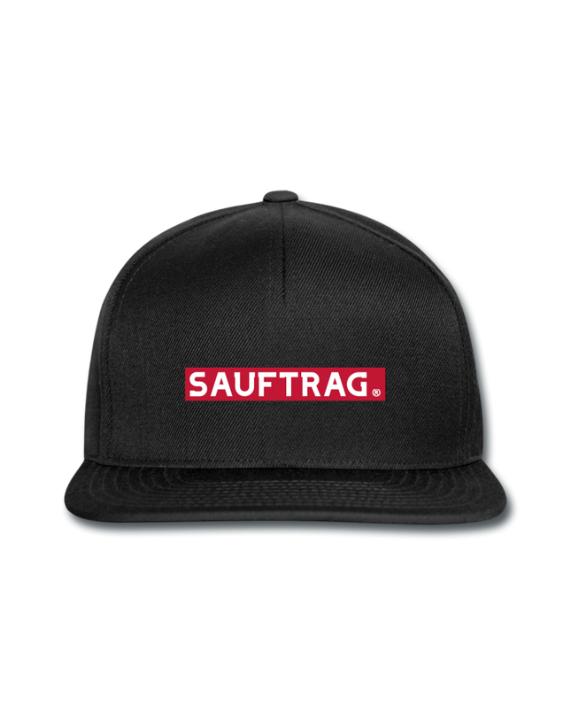 Sauftrag Snapback Cap - Schwarz/Schwarz