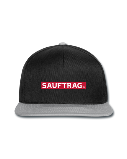 Sauftrag Snapback Cap - Schwarz/Grau