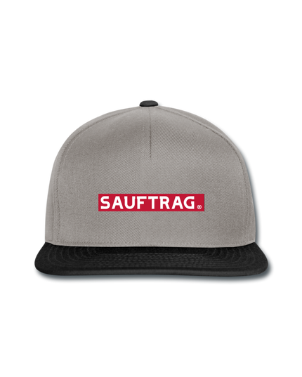 Sauftrag Snapback Cap - Graphit/Schwarz