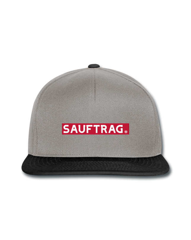 Sauftrag Snapback Cap - Graphit/Schwarz