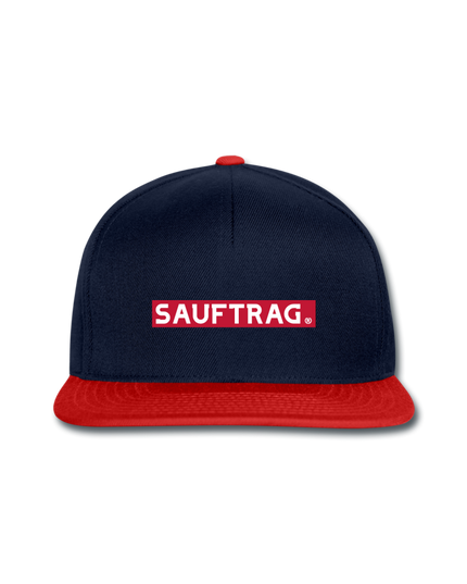Sauftrag Snapback Cap - Navy/Rot