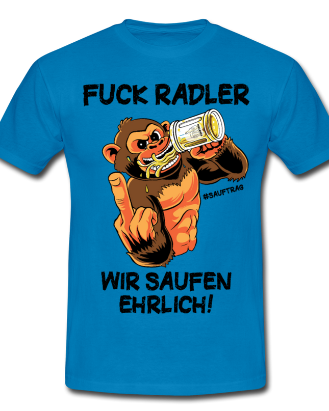 Fuck Radler T-Shirt - Royalblau