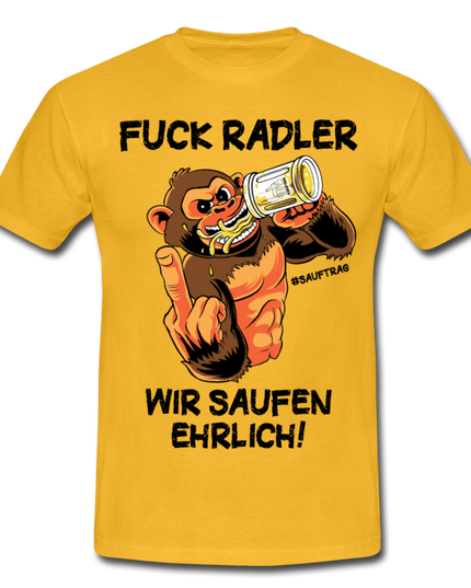 Fuck Radler T-Shirt - Gelb