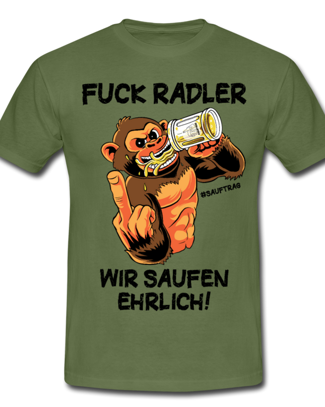 Fuck Radler T-Shirt - Militärgrün