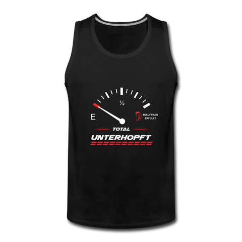 "TOTAL UNTERHOPFT" Tank Top - Schwarz