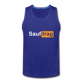 "Sauftrag" Tank Top - Königsblau