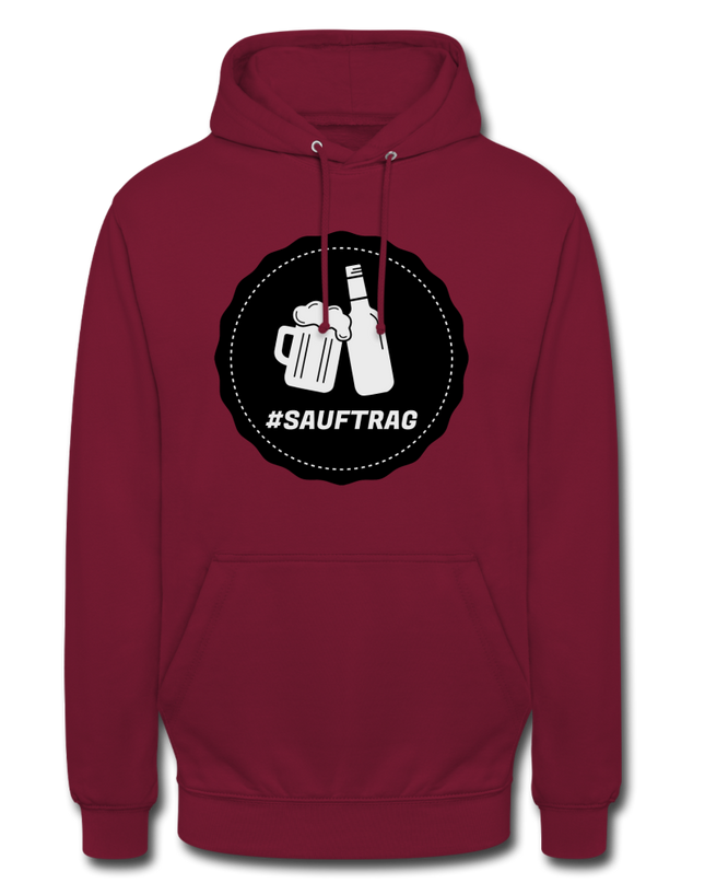 Sauftrag Klassik Premium Hoodie - Bordeaux