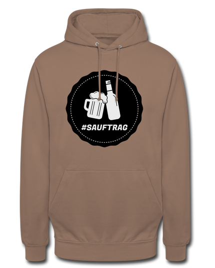 Sauftrag Klassik Premium Hoodie - Mokka