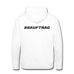 Sauftrag Klassik Premium Hoodie - Druck beidseitig - Weiß