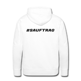 Sauftrag Klassik Premium Hoodie - Druck beidseitig - Weiß