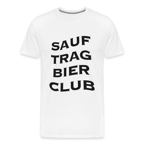 Sauftrag Bierclub Premium T-Shirt - white