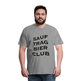 Sauftrag Bierclub Premium T-Shirt - heather grey