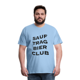 Sauftrag Bierclub Premium T-Shirt - sky