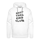 Sauftrag Bierclub Premium Hoodie - white