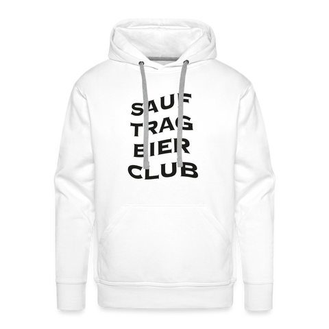 Sauftrag Bierclub Premium Hoodie - white