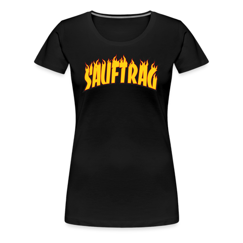 Sauftrag Flames Premium T-Shirt - black