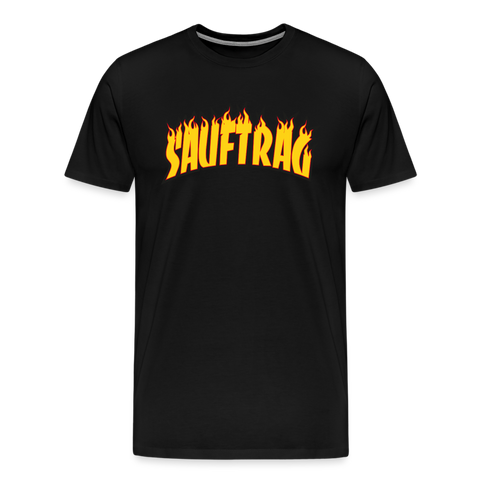 Sauftrag Flames Premium T-Shirt - black