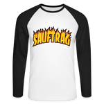 Sauftrag Flames Baseballshirt langarm - white/black