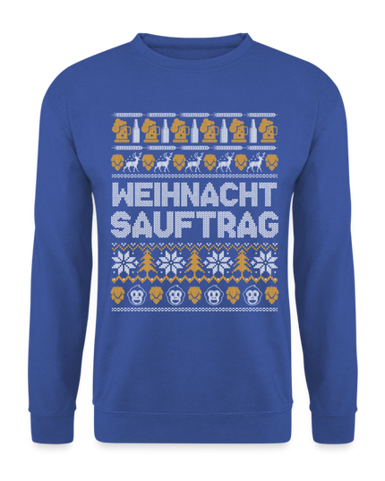 Weihnachtsauftrag Pulli - royal blue