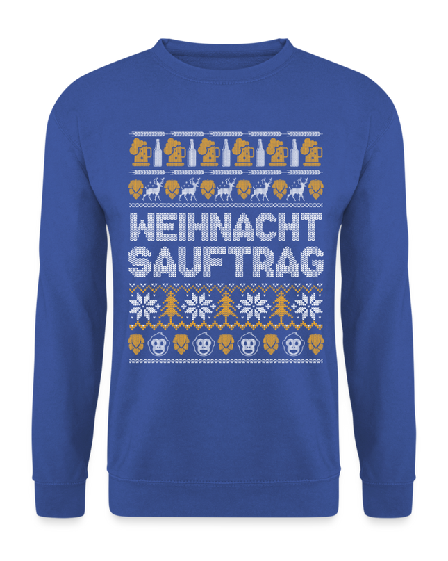 Weihnachtsauftrag Pulli - royal blue
