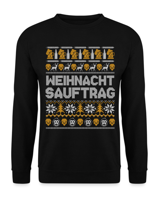 Weihnachtsauftrag Pulli - black