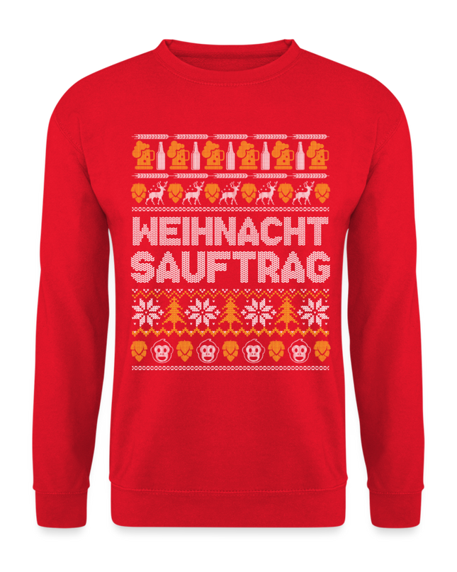 Weihnachtsauftrag Pulli - red