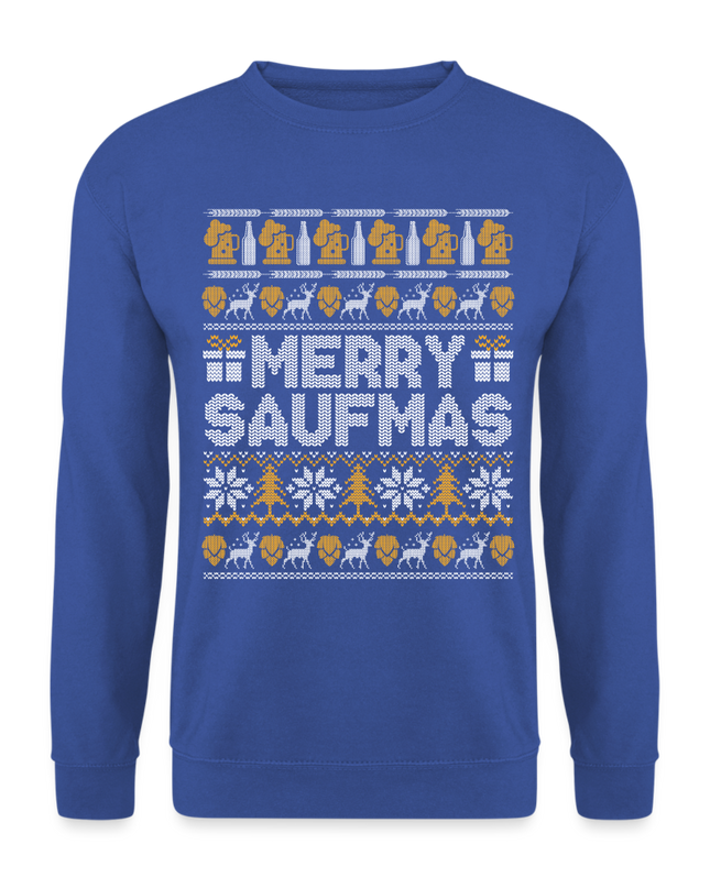 Merry Saufmas Pulli - royal blue