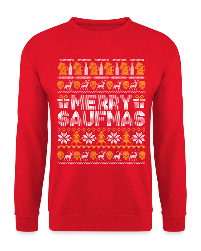 Merry Saufmas Pulli - red