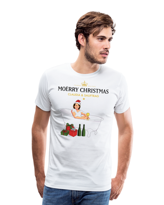 Claudia & Sauftrag Premium T-Shirt - white