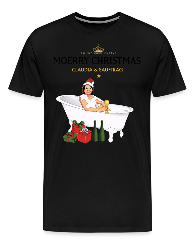 Claudia & Sauftrag Premium T-Shirt - black