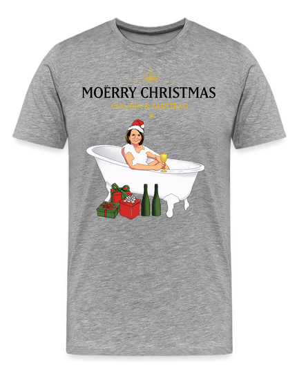 Claudia & Sauftrag Premium T-Shirt - heather grey