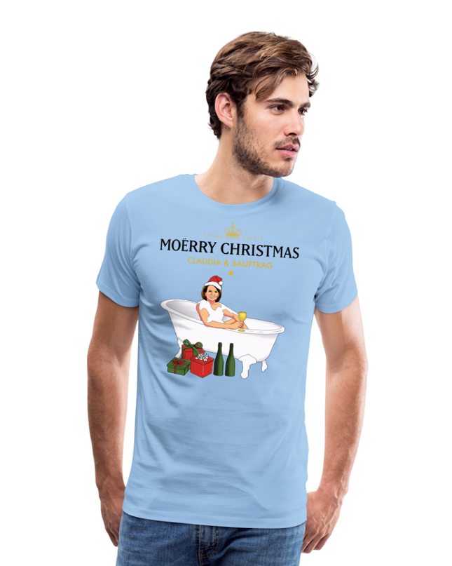 Claudia & Sauftrag Premium T-Shirt - sky