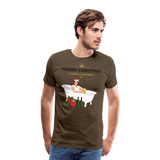 Claudia & Sauftrag Premium T-Shirt - noble brown