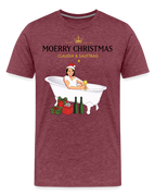 heather burgundy / S