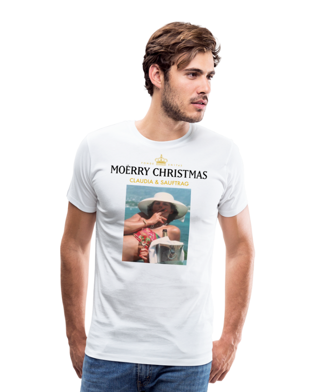 Claudia & Sauftrag Premium T-Shirt - white