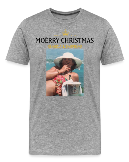 Claudia & Sauftrag Premium T-Shirt - heather grey