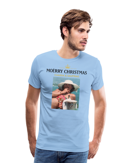 Claudia & Sauftrag Premium T-Shirt - sky