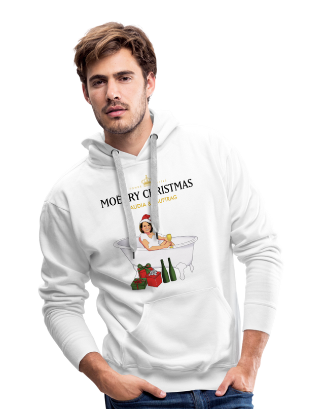 MOËRRY CHRISTMAS Premium Hoodie - white