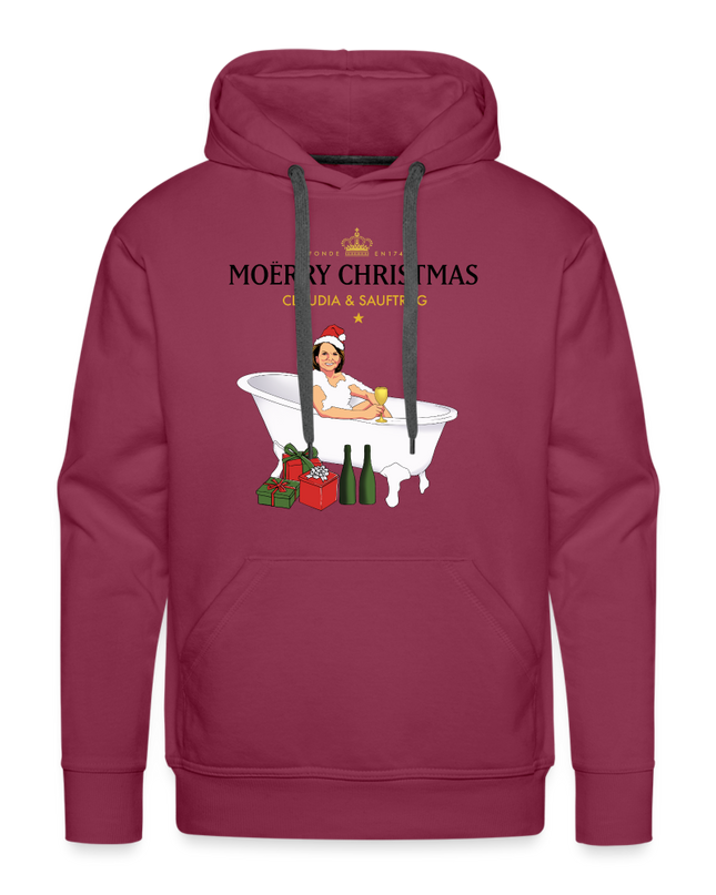 MOËRRY CHRISTMAS Premium Hoodie - bordeaux