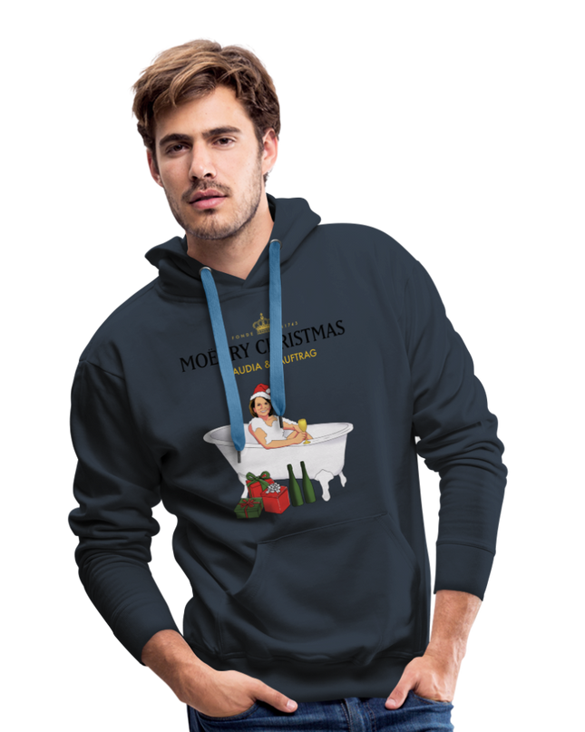 MOËRRY CHRISTMAS Premium Hoodie - navy