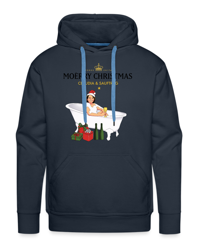 MOËRRY CHRISTMAS Premium Hoodie - navy