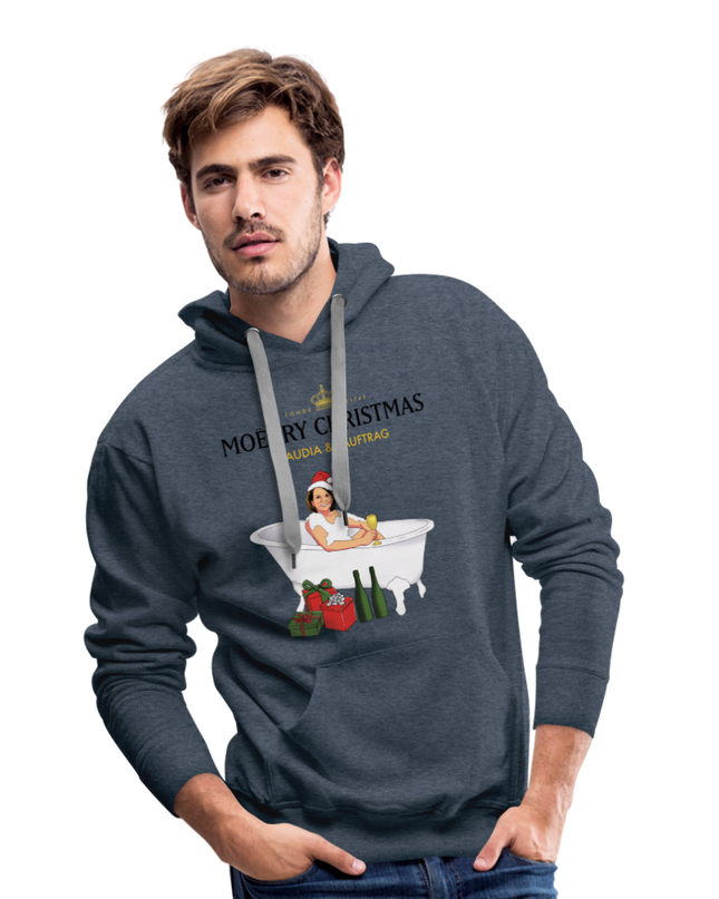 MOËRRY CHRISTMAS Premium Hoodie - heather denim