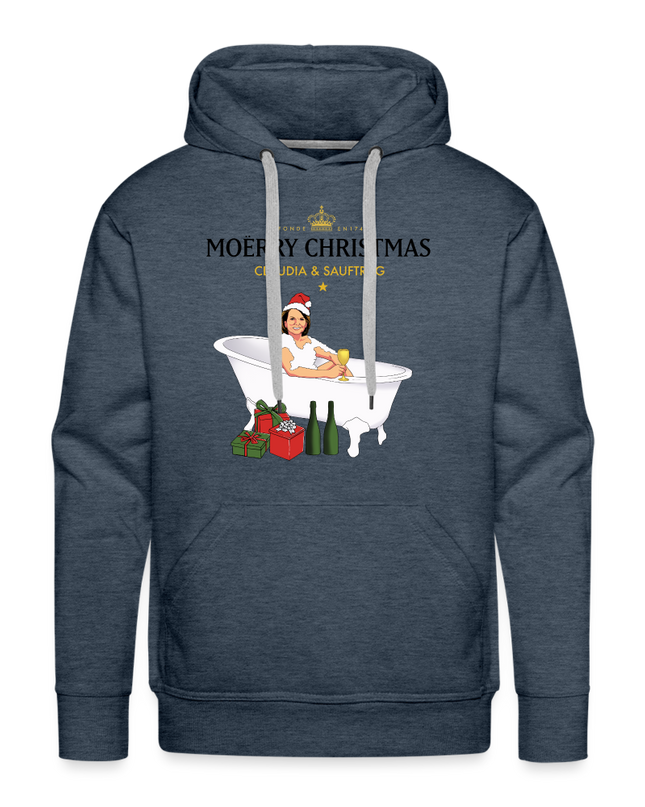 MOËRRY CHRISTMAS Premium Hoodie - heather denim
