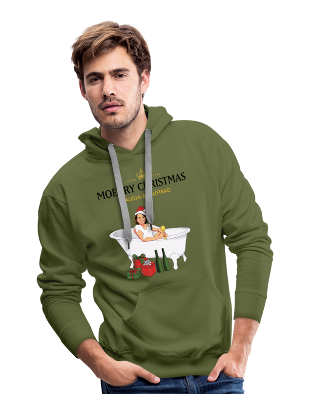 MOËRRY CHRISTMAS Premium Hoodie - olive green