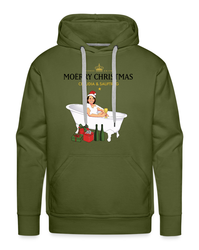 MOËRRY CHRISTMAS Premium Hoodie - olive green