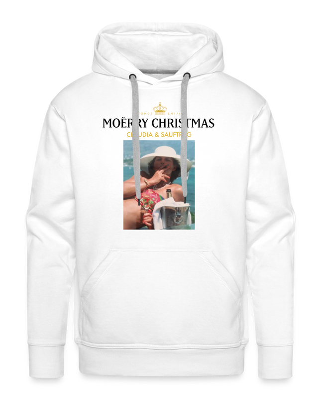 MOËRRY CHRISTMAS Premium Hoodie - white